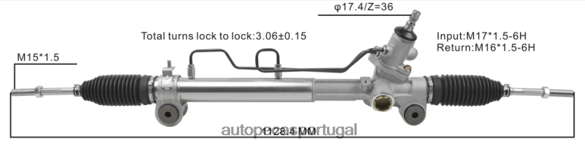 autopeças online | XT6FX62495 cremalheira de direção hidráulica 44250-06190 TOYOTA