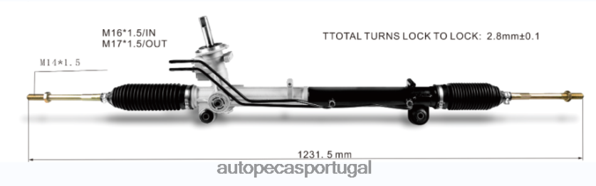 autopeças 290 | XT6FX62661 cremalheira de direção hidráulica e3b13200a1b j7bz3504p FORD