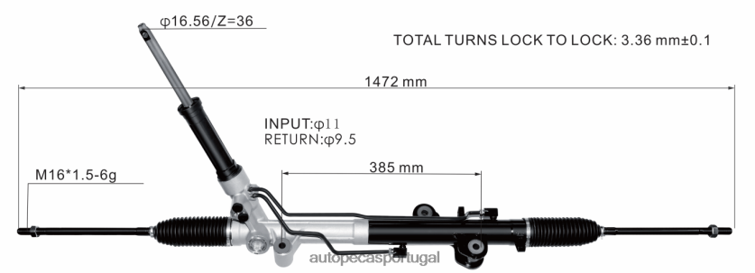 autopeças 291 | XT6FX62671 cremalheira de direção hidráulica ck413200ae/aj FORD