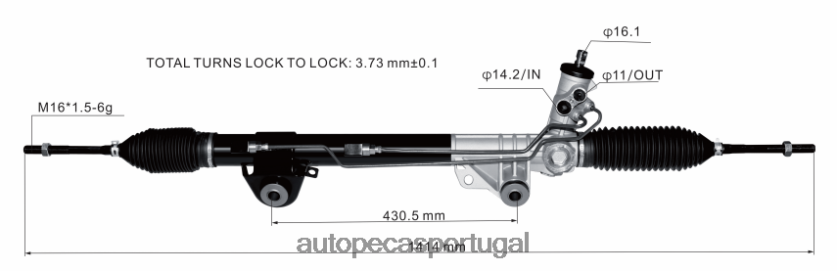 autopeças Gafanha | XT6FX62667 cremalheira de direção hidráulica bl1z3504-a FORD