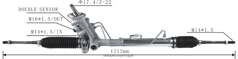 autopeças 266 | XT6FX62421 cremalheira de direção hidráulica 6r1423055d VOLKSWAGEN