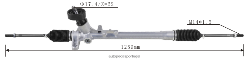 autopeças online | XT6FX62425 cremalheira de direção hidráulica 180423057a VOLKSWAGEN